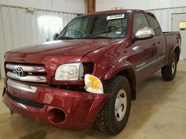 5TBRU341X5S442653 - 2005 TOYOTA TUNDRA ACC RED photo 2