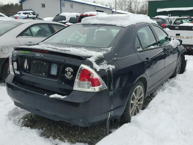 3FAHP07Z68R184932 - 2008 FORD FUSION SE BLACK photo 4