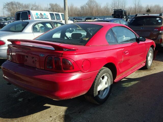 1FAFP4046WF244098 - 1998 FORD MUSTANG RED photo 4