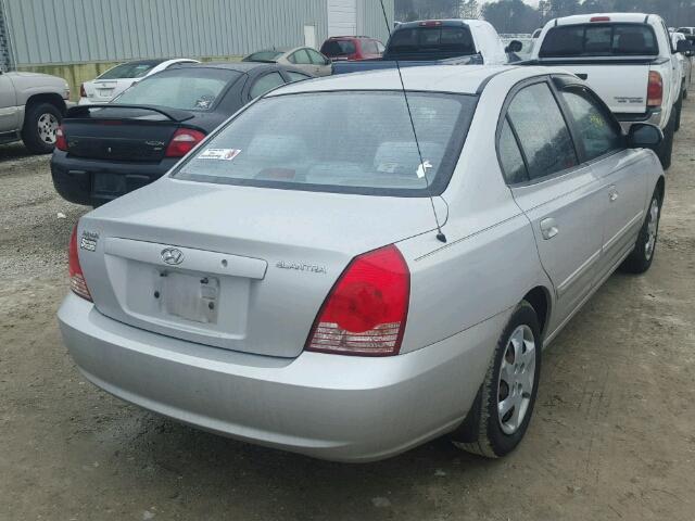 KMHDN46D06U228937 - 2006 HYUNDAI ELANTRA GL SILVER photo 4