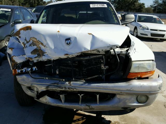 1B7HL48N82S542617 - 2002 DODGE DAKOTA QUA WHITE photo 10