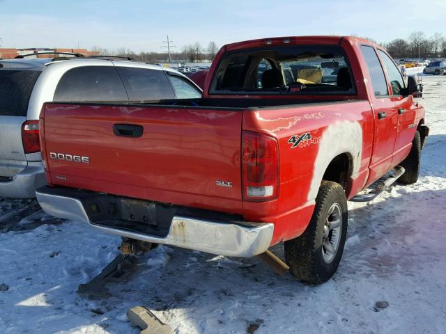 1D7HU18Z33S104089 - 2003 DODGE RAM 1500 S RED photo 4