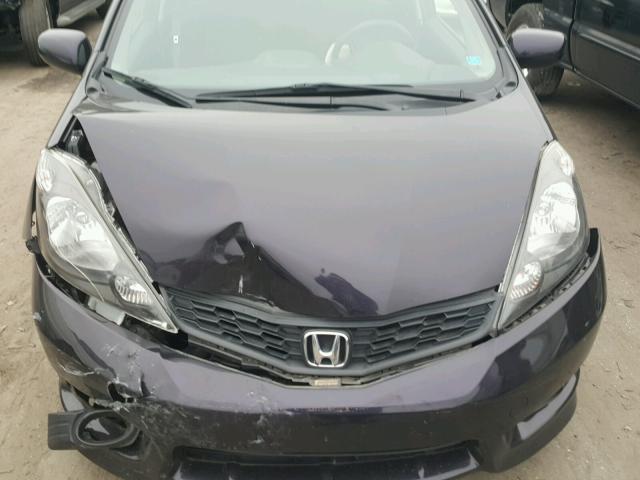 JHMGE8H55DC038177 - 2013 HONDA FIT SPORT BLACK photo 7