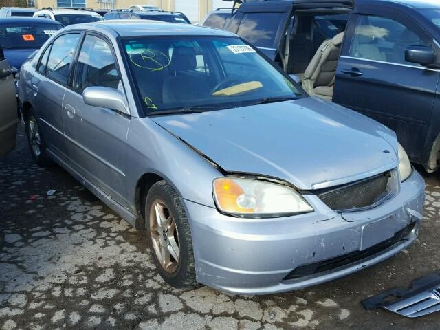 2HGES16882H908666 - 2002 HONDA CIVIC LX SILVER photo 1