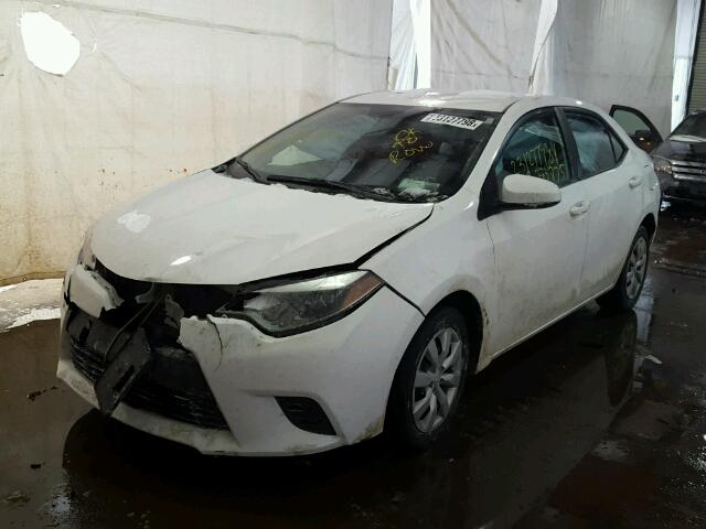 2T1BURHE9EC140563 - 2014 TOYOTA COROLLA L WHITE photo 2