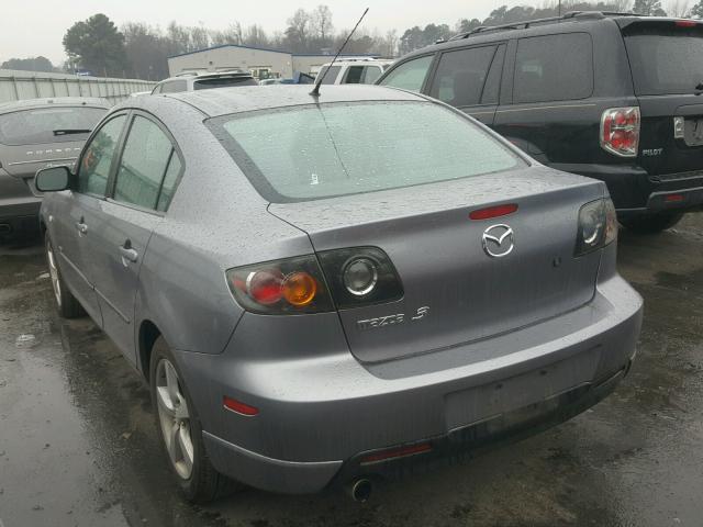 JM1BK323041165378 - 2004 MAZDA 3 S GRAY photo 3