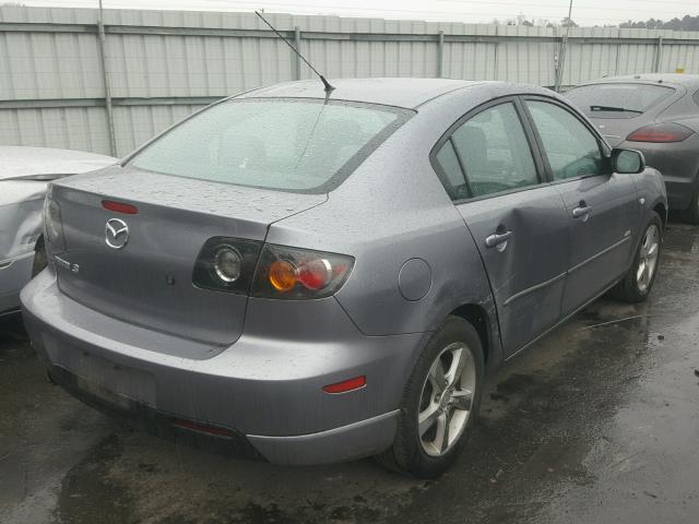 JM1BK323041165378 - 2004 MAZDA 3 S GRAY photo 4