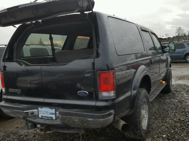 1FMSU41F01EB10280 - 2001 FORD EXCURSION BLACK photo 4