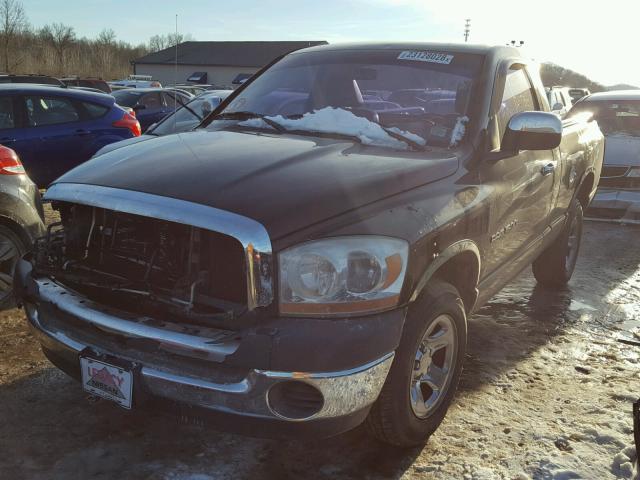 1D7HA16KX6J145036 - 2006 DODGE RAM 1500 S BLACK photo 2