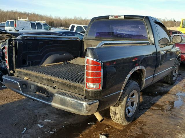 1D7HA16KX6J145036 - 2006 DODGE RAM 1500 S BLACK photo 4