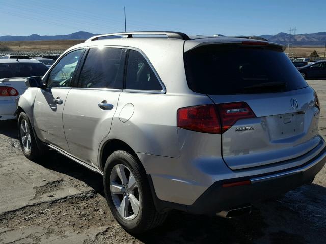 2HNYD2H2XAH526152 - 2010 ACURA MDX GRAY photo 3