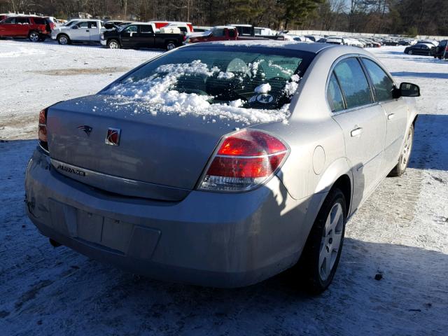 1G8ZS57N67F235164 - 2007 SATURN AURA XE SILVER photo 4