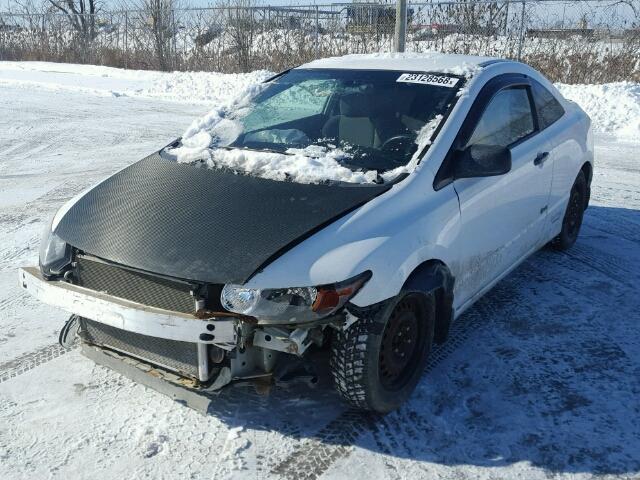 2HGFG11228H014079 - 2008 HONDA CIVIC DX WHITE photo 2