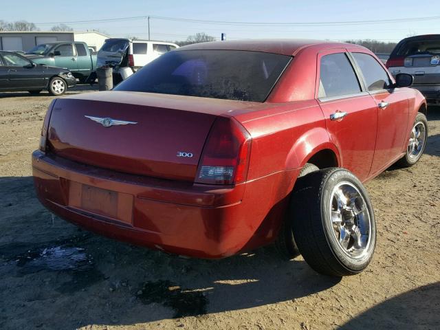 2C3KA43R57H680740 - 2007 CHRYSLER 300 MAROON photo 4