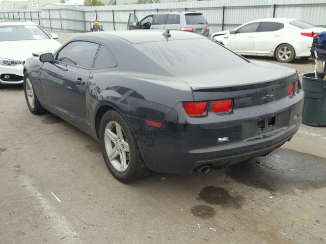 2G1FB1ED8B9152549 - 2011 CHEVROLET CAMARO LT BLACK photo 3