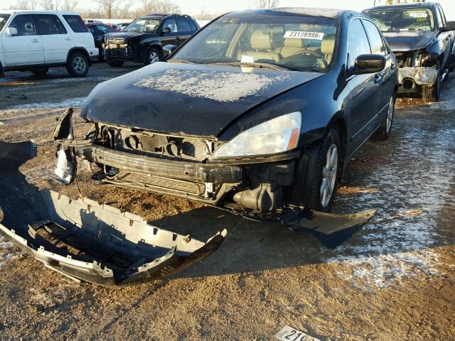 1HGCM66584A073075 - 2004 HONDA ACCORD EX BLACK photo 2