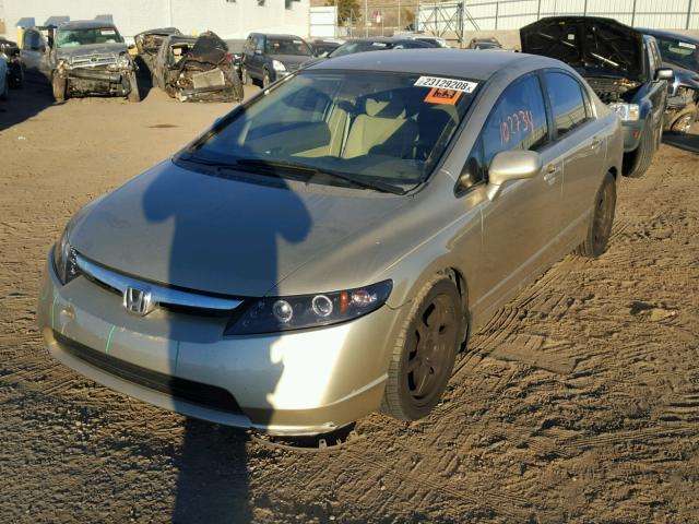 1HGFA16538L068059 - 2008 HONDA CIVIC LX GOLD photo 2