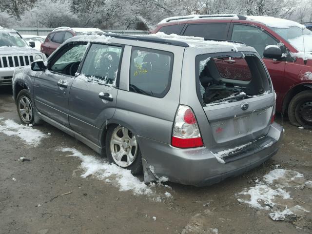 JF1SG63657H737087 - 2007 SUBARU FORESTER 2 SILVER photo 3