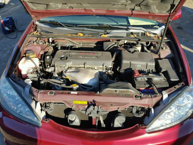 4T1BE32K36U165130 - 2006 TOYOTA CAMRY LE BURGUNDY photo 7