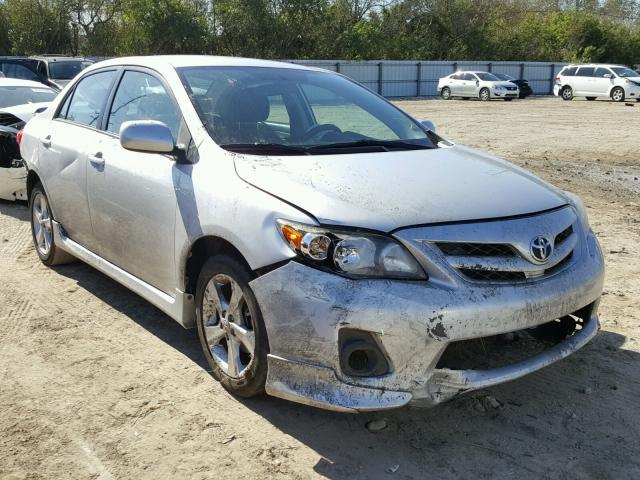 2T1BU4EE7BC672123 - 2011 TOYOTA COROLLA BA SILVER photo 1