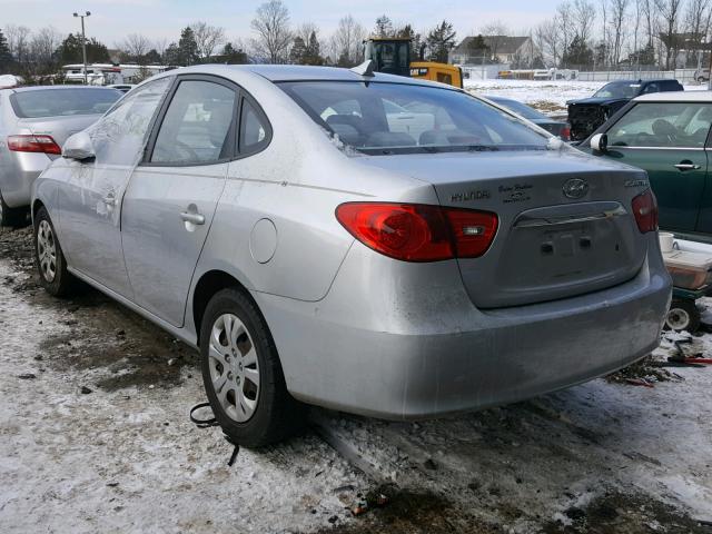 KMHDU4AD6AU066413 - 2010 HYUNDAI ELANTRA BL SILVER photo 3