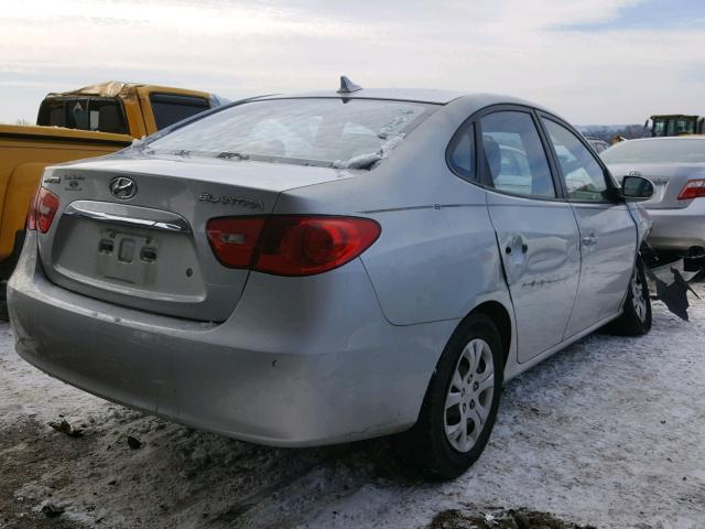 KMHDU4AD6AU066413 - 2010 HYUNDAI ELANTRA BL SILVER photo 4