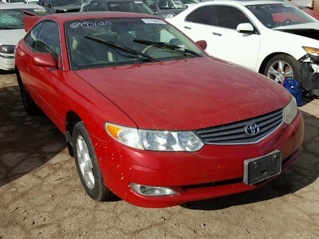 2T1CF22P12C594544 - 2002 TOYOTA CAMRY SOLA RED photo 1