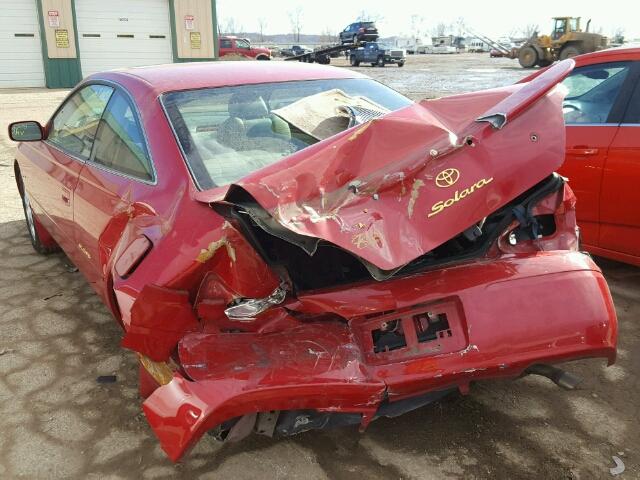 2T1CF22P12C594544 - 2002 TOYOTA CAMRY SOLA RED photo 3