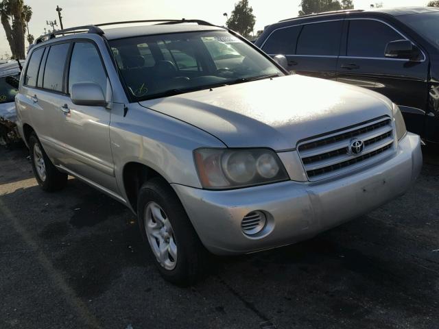 JTEGD21A120023842 - 2002 TOYOTA HIGHLANDER GRAY photo 1