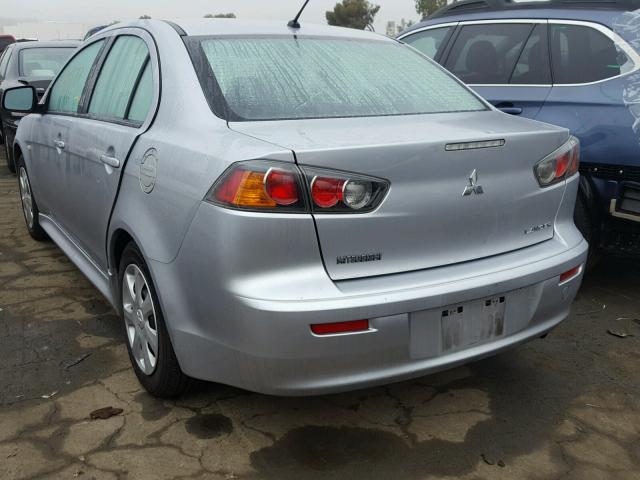 JA32U2FU6BU034232 - 2011 MITSUBISHI LANCER ES/ GRAY photo 3