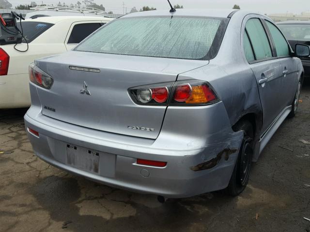 JA32U2FU6BU034232 - 2011 MITSUBISHI LANCER ES/ GRAY photo 4