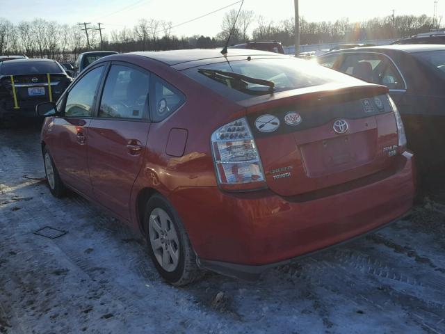 JTDKB20U493535149 - 2009 TOYOTA PRIUS RED photo 3