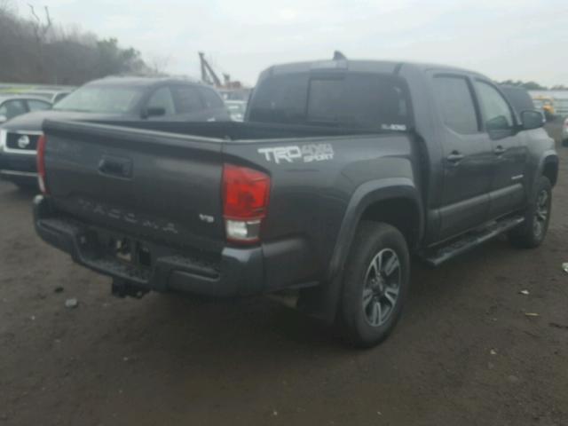 3TMCZ5AN7HM053460 - 2017 TOYOTA TACOMA DOU GRAY photo 4