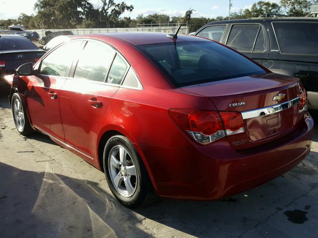 1G1PF5S93B7159572 - 2011 CHEVROLET CRUZE LT RED photo 3