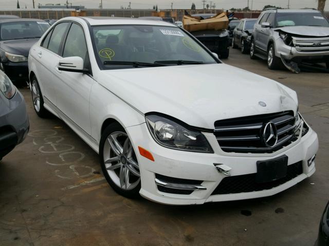 WDDGF4HB1DR257170 - 2013 MERCEDES-BENZ C 250 WHITE photo 1