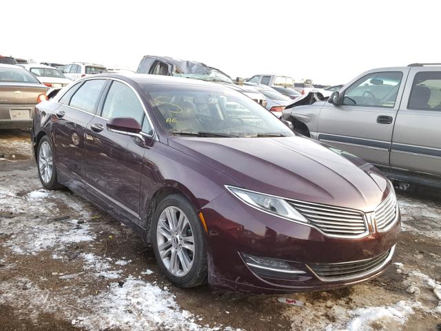 3LN6L2G94DR821718 - 2013 LINCOLN MKZ PURPLE photo 1