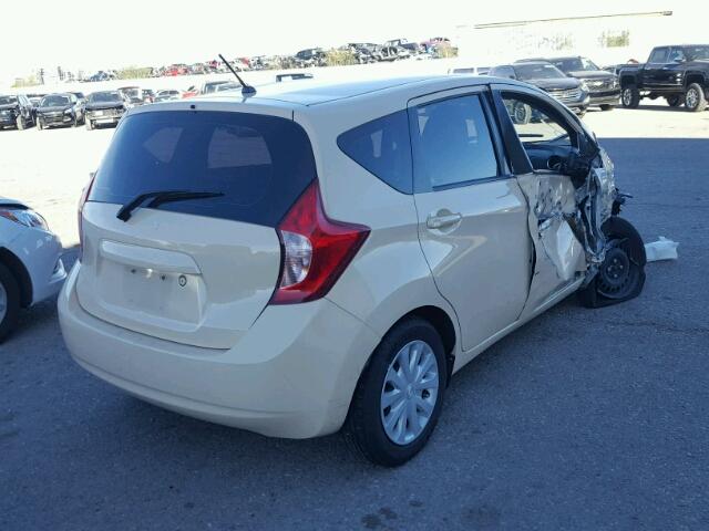 3N1CE2CP6FL441648 - 2015 NISSAN VERSA NOTE CREAM photo 4