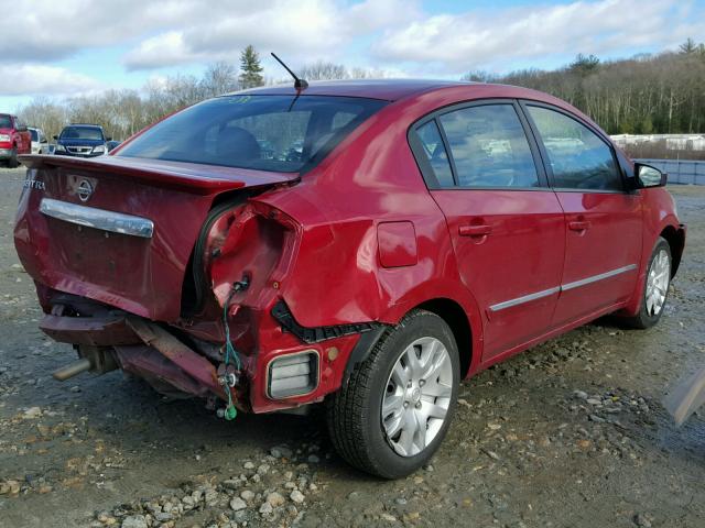 3N1AB6AP3CL751956 - 2012 NISSAN SENTRA 2.0 RED photo 4