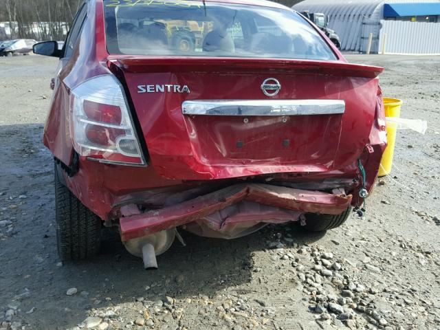 3N1AB6AP3CL751956 - 2012 NISSAN SENTRA 2.0 RED photo 9