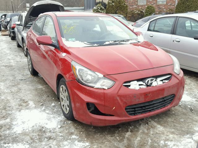 KMHCT4AE0DU315722 - 2013 HYUNDAI ACCENT GLS RED photo 1