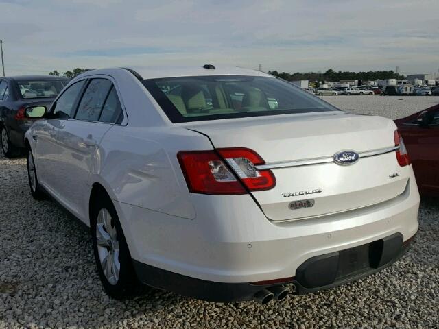 1FAHP2EW6CG130177 - 2012 FORD TAURUS SEL WHITE photo 3