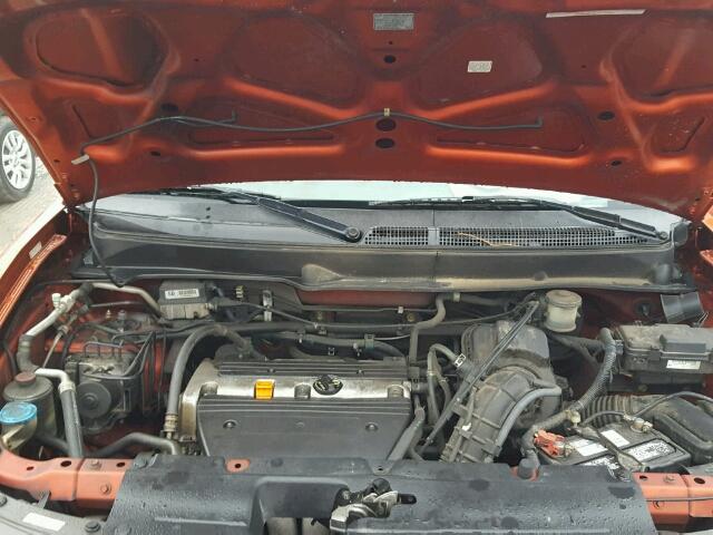 5J6YH28675L033139 - 2005 HONDA ELEMENT EX ORANGE photo 7