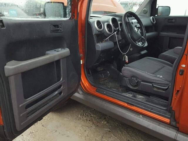 5J6YH28675L033139 - 2005 HONDA ELEMENT EX ORANGE photo 9