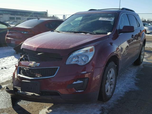 2CNALDEC2B6429278 - 2011 CHEVROLET EQUINOX LT RED photo 2