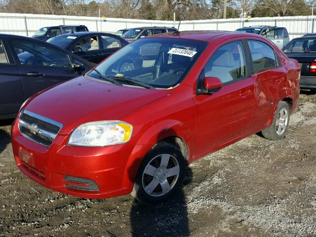 KL1TD5DEXBB192174 - 2011 CHEVROLET AVEO LS RED photo 2