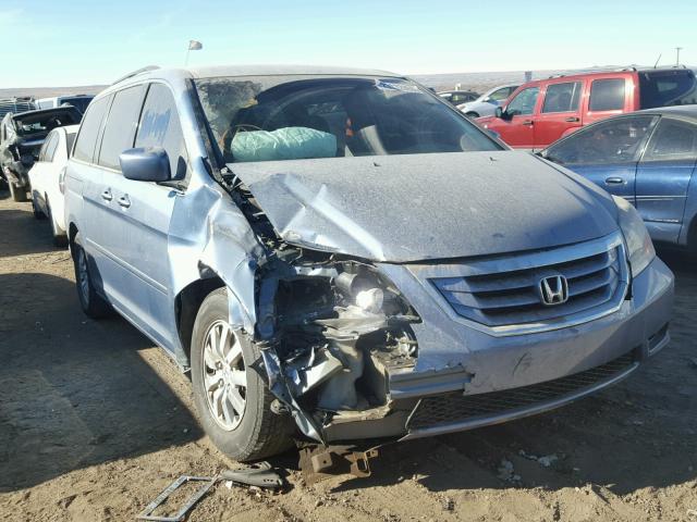 5FNRL3H45AB015541 - 2010 HONDA ODYSSEY EX BLUE photo 1