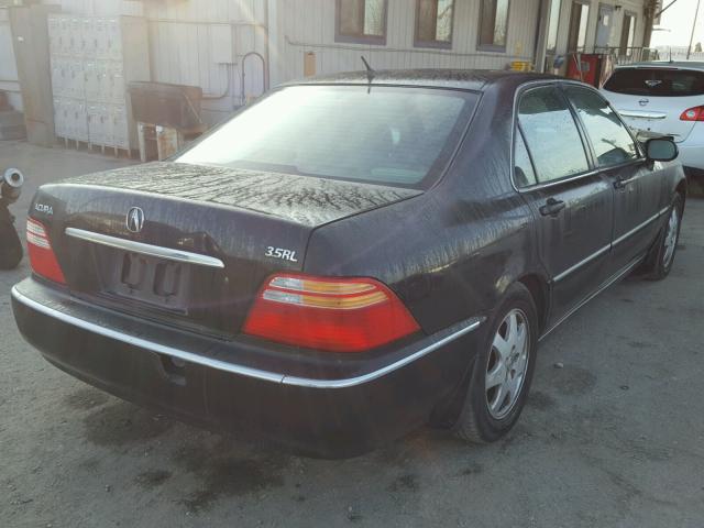 JH4KA96612C014284 - 2002 ACURA 3.5RL BLACK photo 4