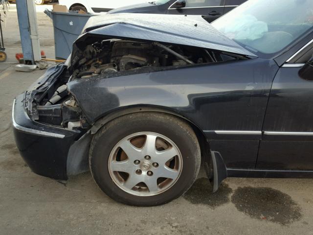 JH4KA96612C014284 - 2002 ACURA 3.5RL BLACK photo 9