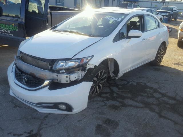 19XFB2F91FE054154 - 2015 HONDA CIVIC EXL أبيض صورة 2