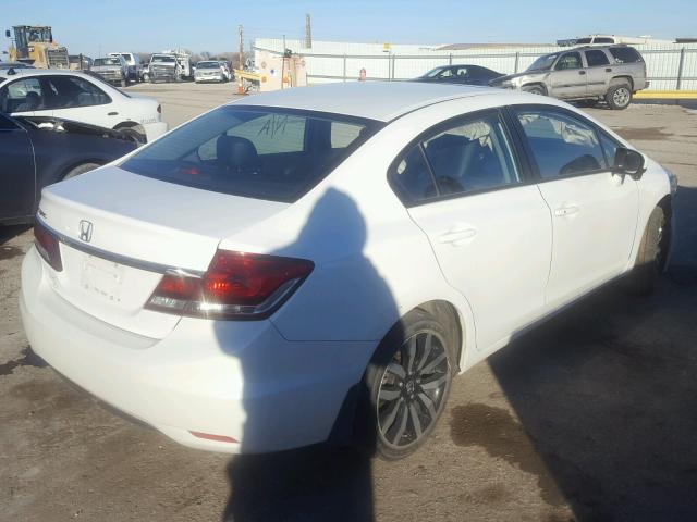 19XFB2F91FE054154 - 2015 HONDA CIVIC EXL أبيض صورة 4